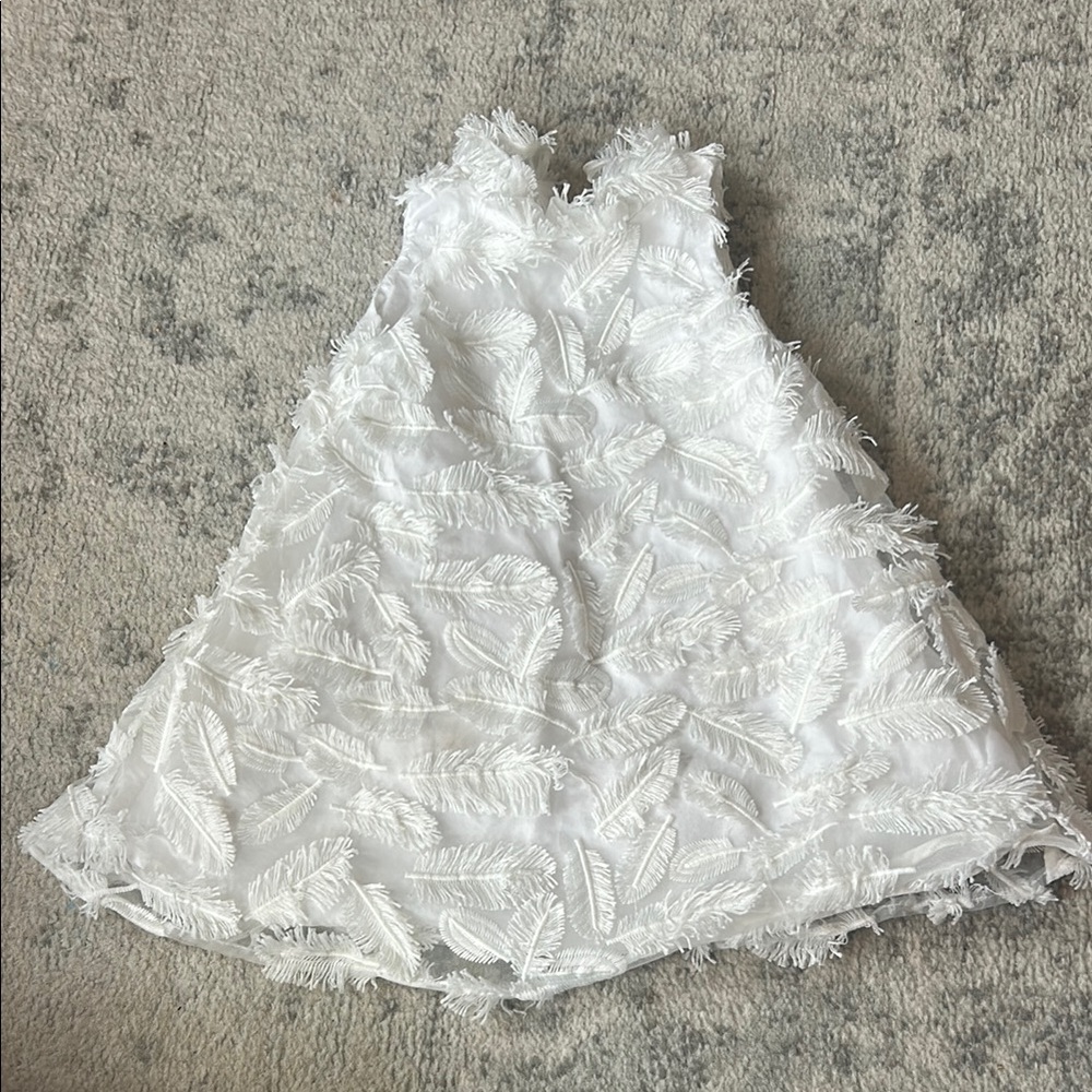 Janie and Jack White Ruffled Tiered A-Line Dress